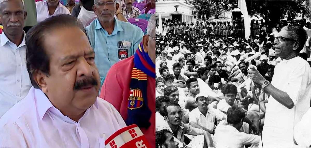 അന്ത്യയാത്രയല്ലേ... വി എസ് വരുമ്പോള്‍ ഞാനിവിടെ വേണ്ടേ; ഹരിപ്പാട് കാത്ത് നിന്ന് രമേശ് ചെന്നിത്തല